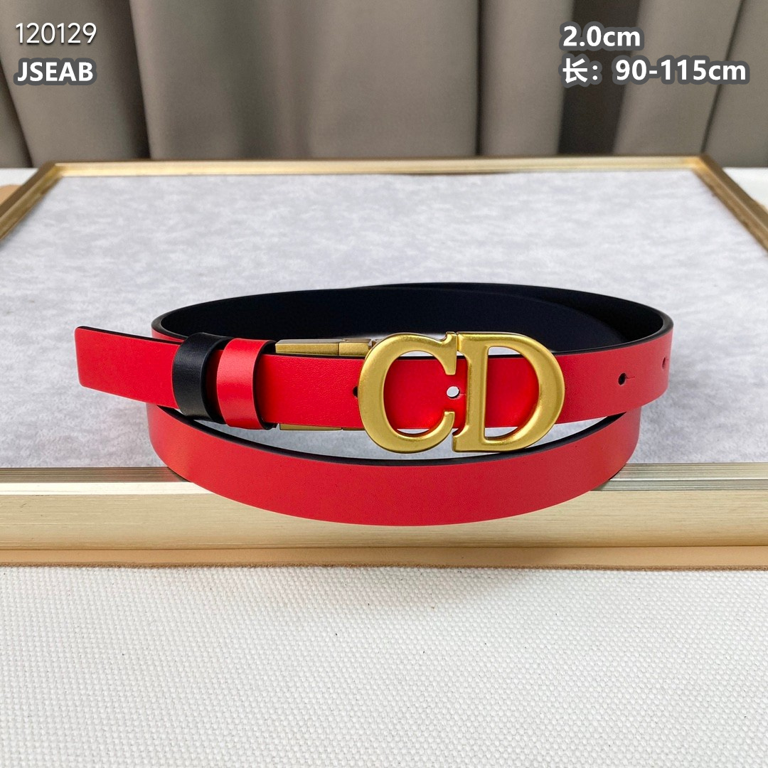 2025Dior Belt 20mm 1028